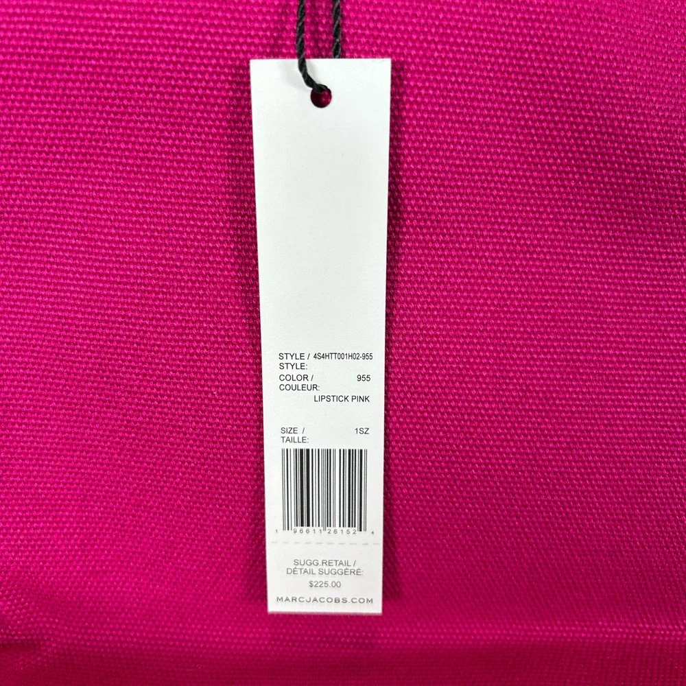 Marc Jacobs Standard Supply Workwear Tote Bag Pink New NO SHOULDER STRAP